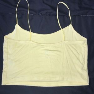PacSun yellow crop top